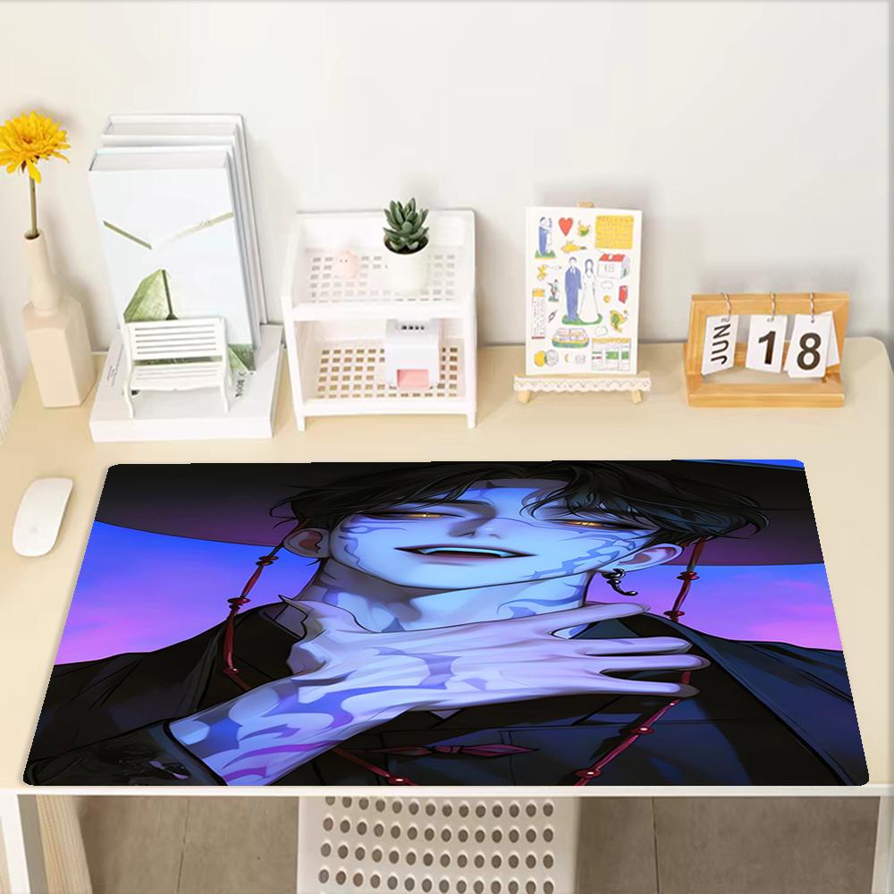KPop Demon Hunters Theme Mouse Pad, Non Slip Rubber Base, Multifunctional Office & Home Decor, Perfect for Workspace Personalization.