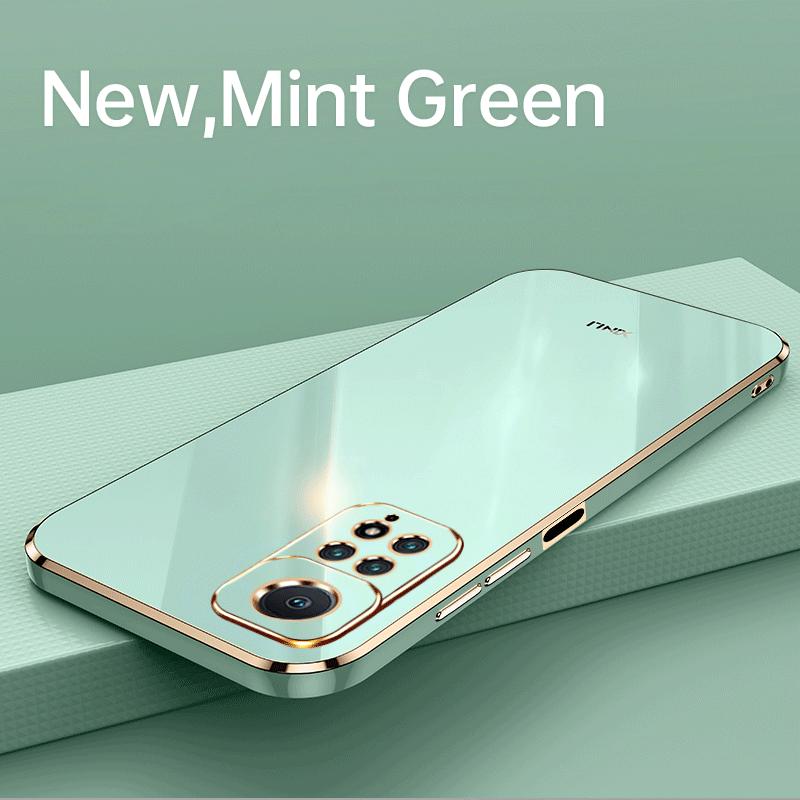 

Lxuury Square Frame Plating Силиконовый чехол для телефона для Xiaomi Redmi Note 11 Pro 11S Coque Full Protector Мягкий чехол для фунды
