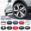 Car Sticker 4Pcs 54mm Auto Emblem Original Wheel Center Cover Car Badge Hubcaps For Ford Focus MK2 Fiesta Mondeo Shelby Kuga Eco