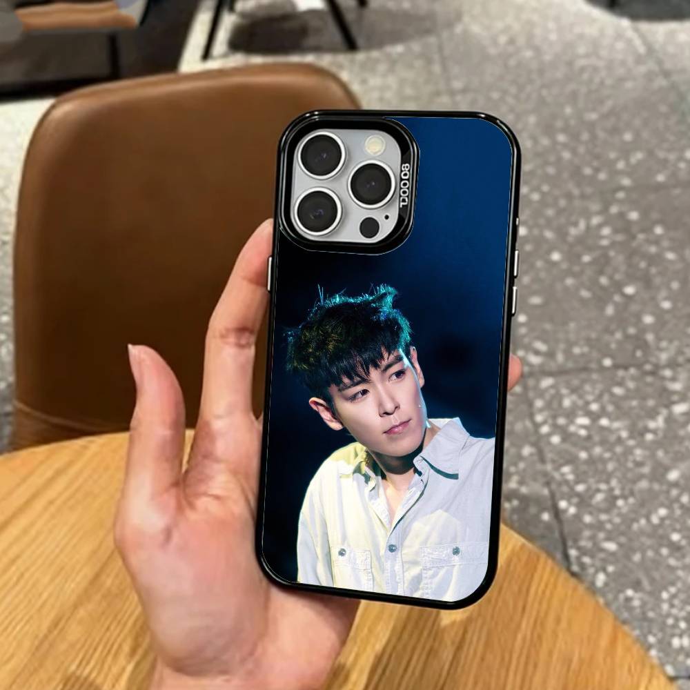 T.O.P C-Choi S-Seung H-Hyun Rapper Phone Case For iPhone17,16,15,14,13,12,11 Plus,Pro Max Colored Silver Plated Inside Cover