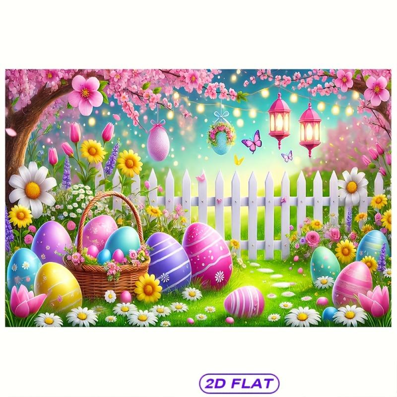 VIKAMA Fresh Countryside Style Decorative Tapestry Family Gathering Atmosphere Dreamy Spring Wind Background Cloth