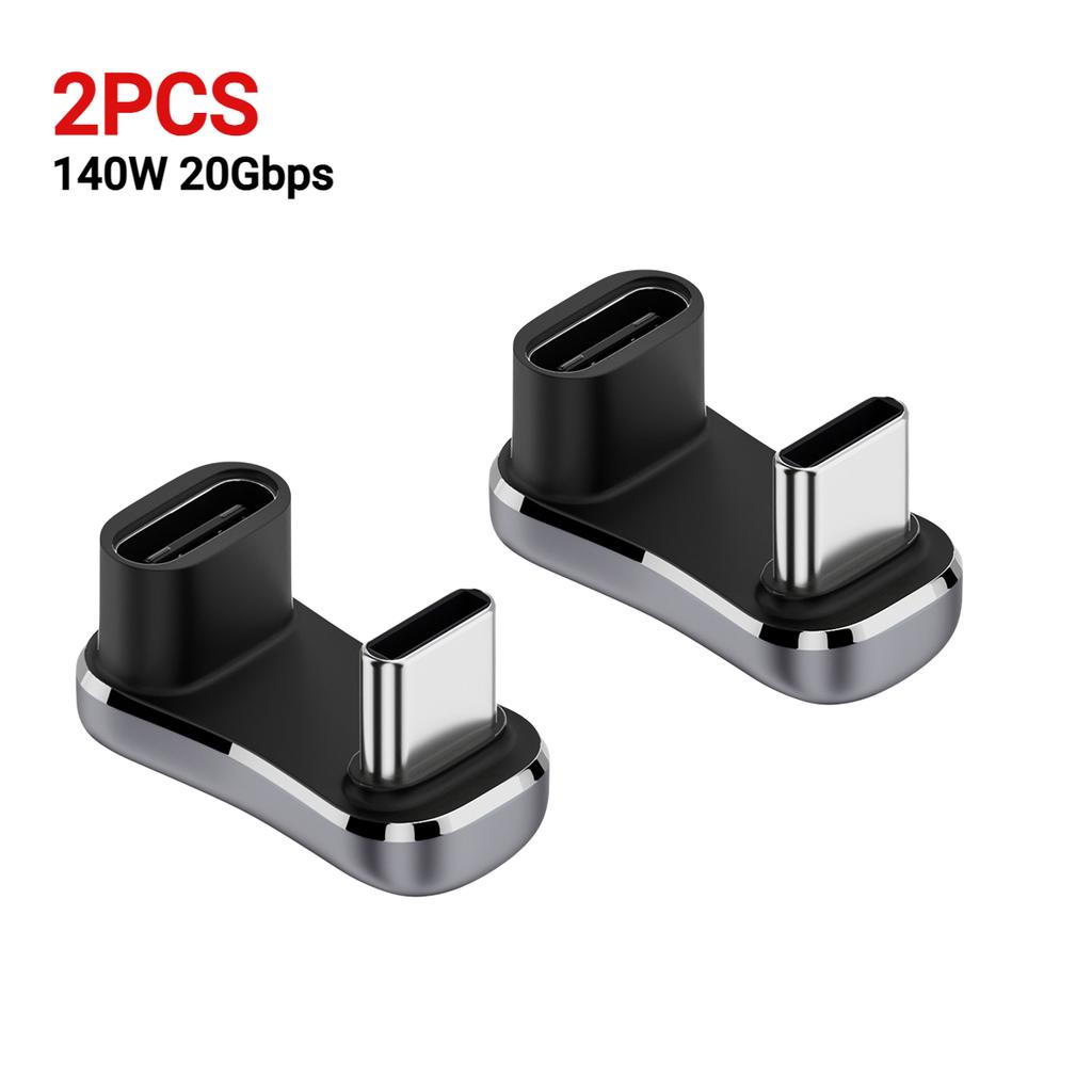 For Steam Deck USB C Male To Female Extension Connector 180 Degree PD 140W 20Gbps Fast Charging Adapter Game Console Accessoies