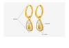 Korean Trendy Avocado Shell Earrings: Geometric, Colorful, Elegant Ear Studs