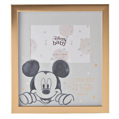 Disney Gold Edge Photo Frame (6x4in) (Mickey Mouse)