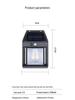 Solar Waterproof Outdoor Tungsten Filament Courtyard Wall Lamp