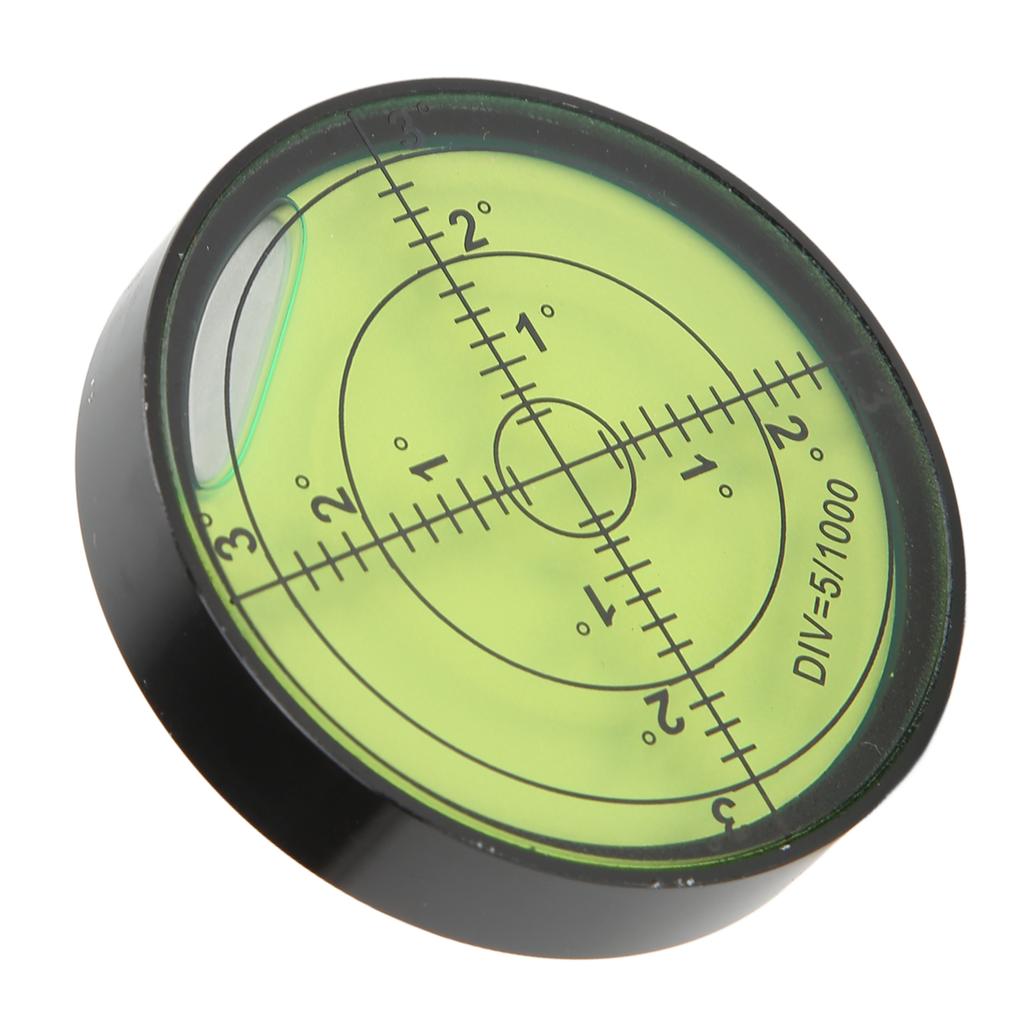 60x12mm High Precision Spirit Level Shock Resistant Durable Metal Circular Bubble Level