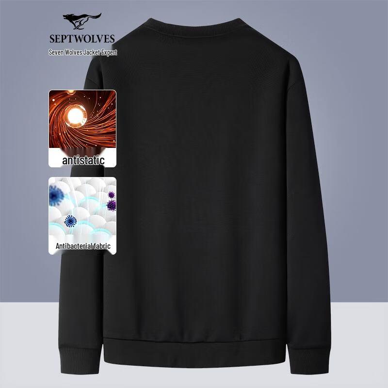 

Septwolves Men s Wolf Head Print Pullover Sweatshirt 2XL