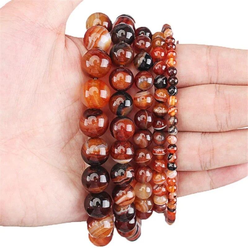 Round Dream Agate Loose Beads Gemstone for Jewelry Making DIY Bracelet Accessories