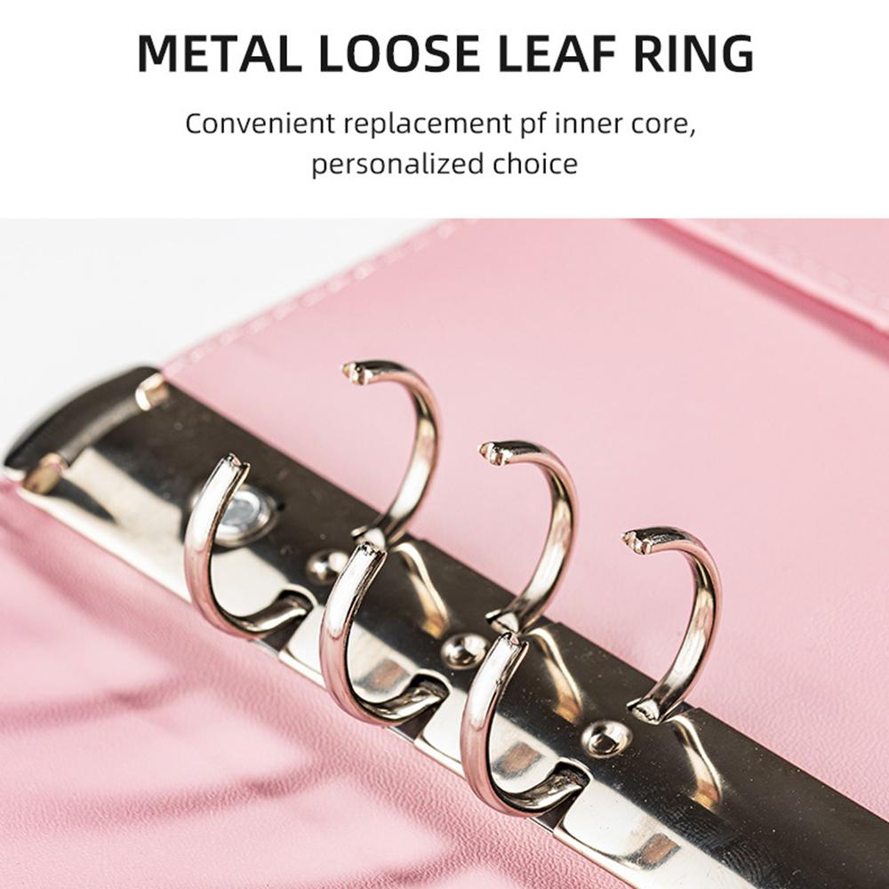 100 Envelopes Money Saving Challenge Budget Binder PU Leather Cover with Cash Envelope PVC Pocket