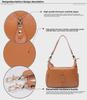 2025 New European & American Style Genuine Leather Dumpling Shoulder & Crossbody Bag