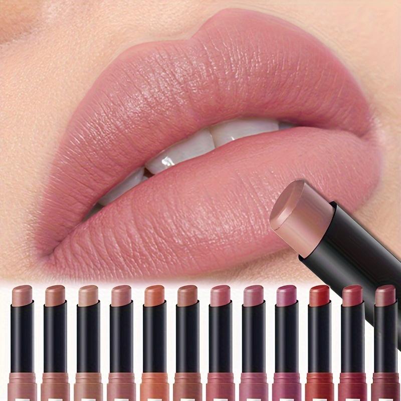 Nový rotujúci zamatový matný rúž Dlhotrvajúci vodeodolný rúž Nepriľnavý Cup Stain Tint Kozmetika Ceruzka Liner Makeup
