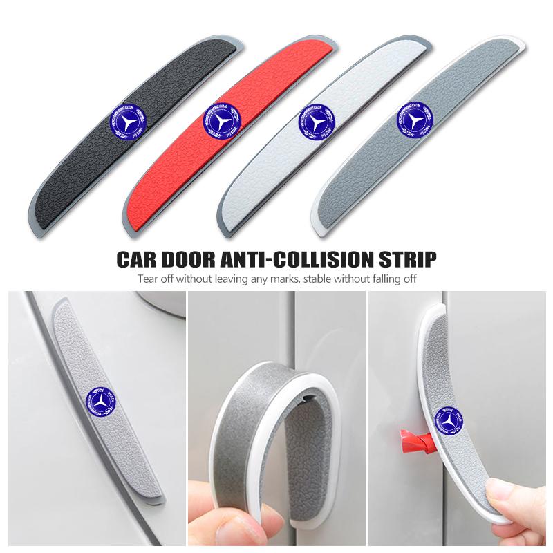 HQQM3 4PCS Car Door Anti-collision Strip Auto Accessories For Mercedes Benz CLK GLC W212 C200 C300 W203 W204 W205 W169 W176 GLC