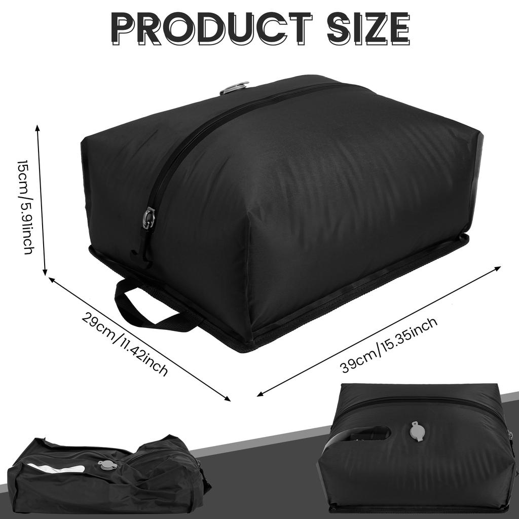 16L One Way Valve Vacuum Compression Bag Waterproof Airtight Zipper Closure Travel Vacuum Bag With Visible Window for Frequent