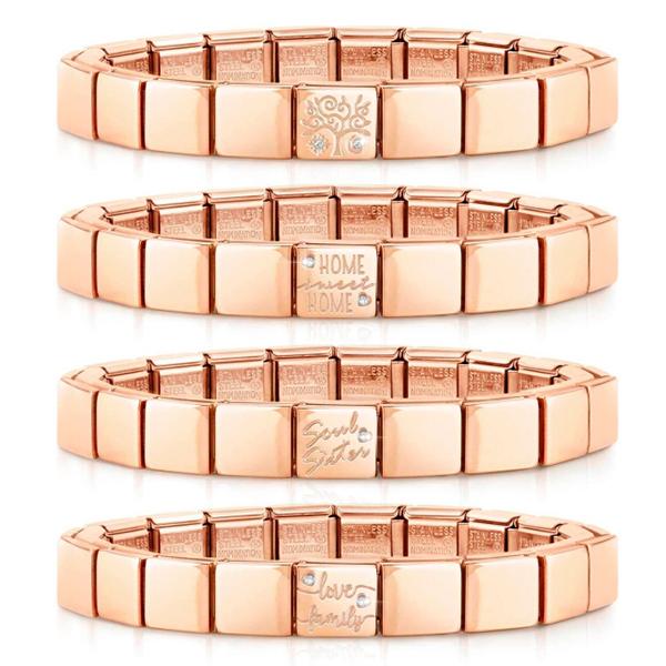 Nomination Bracelet Glam Symbol Rose Gold & Cubic Zirconia 239104