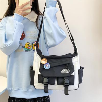 2025 New Student Girl Japanese Cute Large-capacity Bag Casual Versatile Portable Messenger Bag