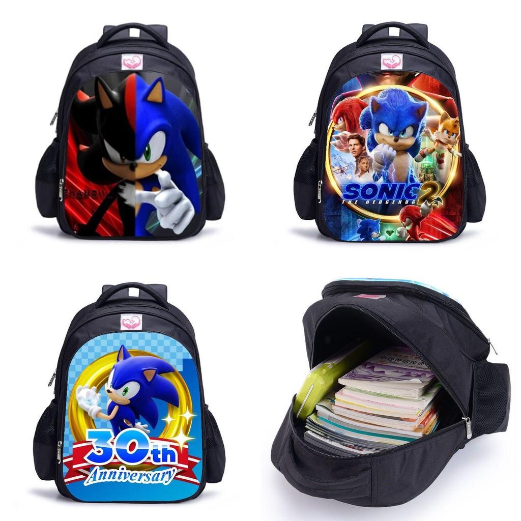 Sonic Waterproof Student Backpack With Large Capacity For Kids Outdoor Travel