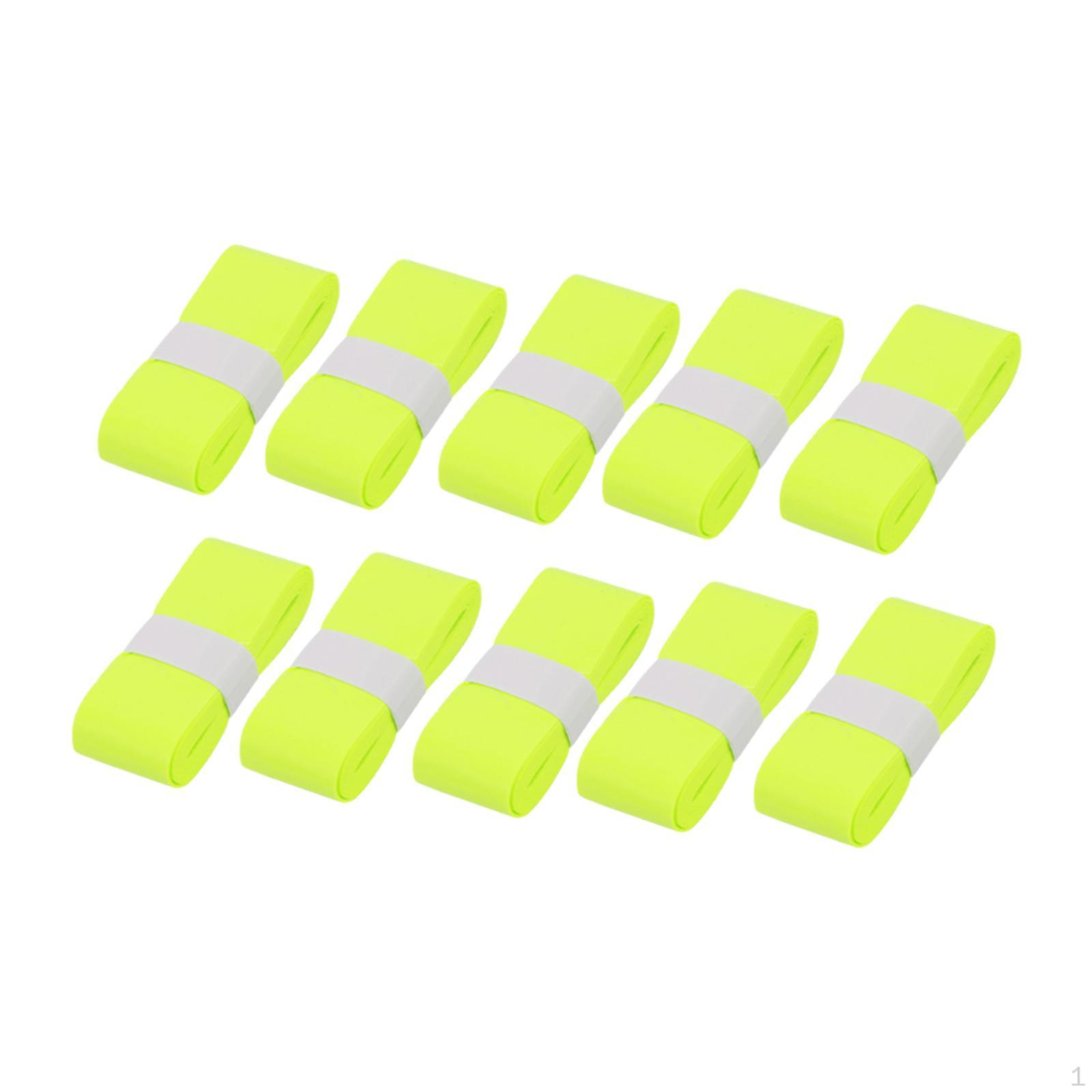 

10 штук ленты для обмотки ручки бадминтонной ракетки, замена ленты для ручки, влагопоглощающая амортизирующая обмотка для