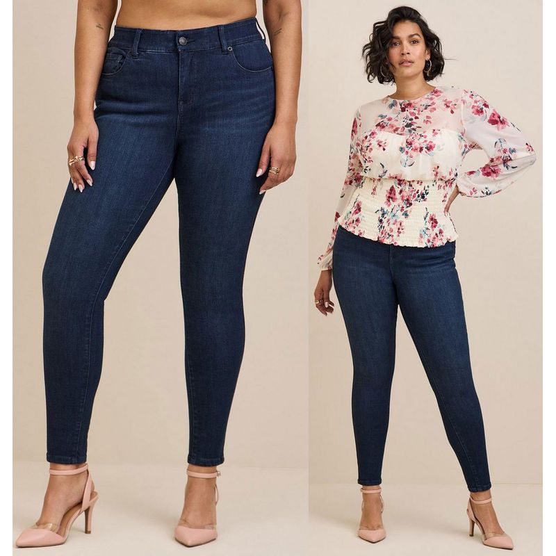 

100.10kg 10.10kg 40.00kg Fat Girl Oversized Jeans Women s High Waist Stretch Silm Dark Blue Skinny Jeans Export European Code XT pants length flaw 28