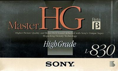 Sony Beta Video Cassette L-830MHGB