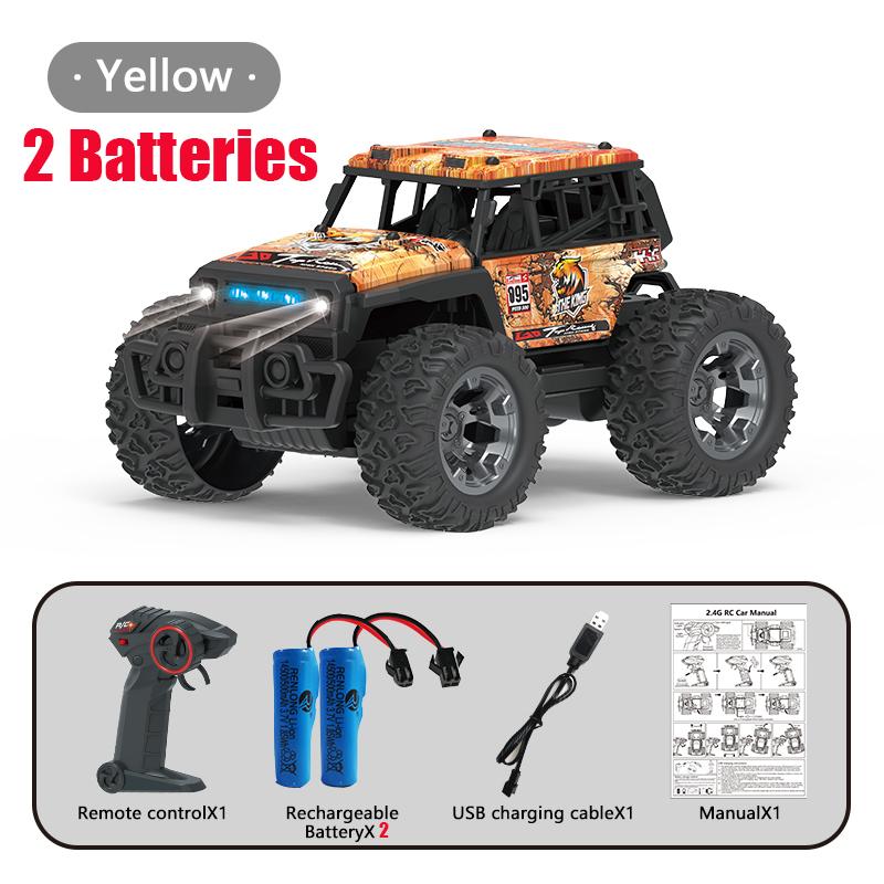 2.4G RC Car Electric Drive Off-Road Big Wheel High Speed Purple Remote Control Trucks Girls Toys for Children