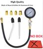 Gasoline Engine Compression Tester Car Pressure Gauge Tester Meter Auto Petrol Gas Engine Cylinder with M10 M12 M14 M18 Adapter