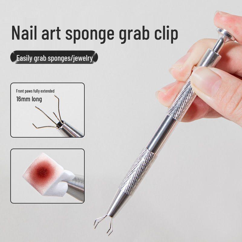 

Tofu Cube Nail Art Gradient Sponge Set - Gel Color Blending & Blush Dabber with Claw Pen