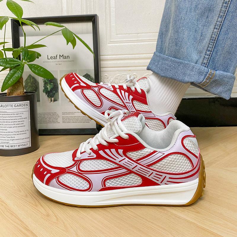 Harajuku ulzzang summer thick-soled mesh dad shoes breathable and lightweight sports shoes street photography retro casual shoes