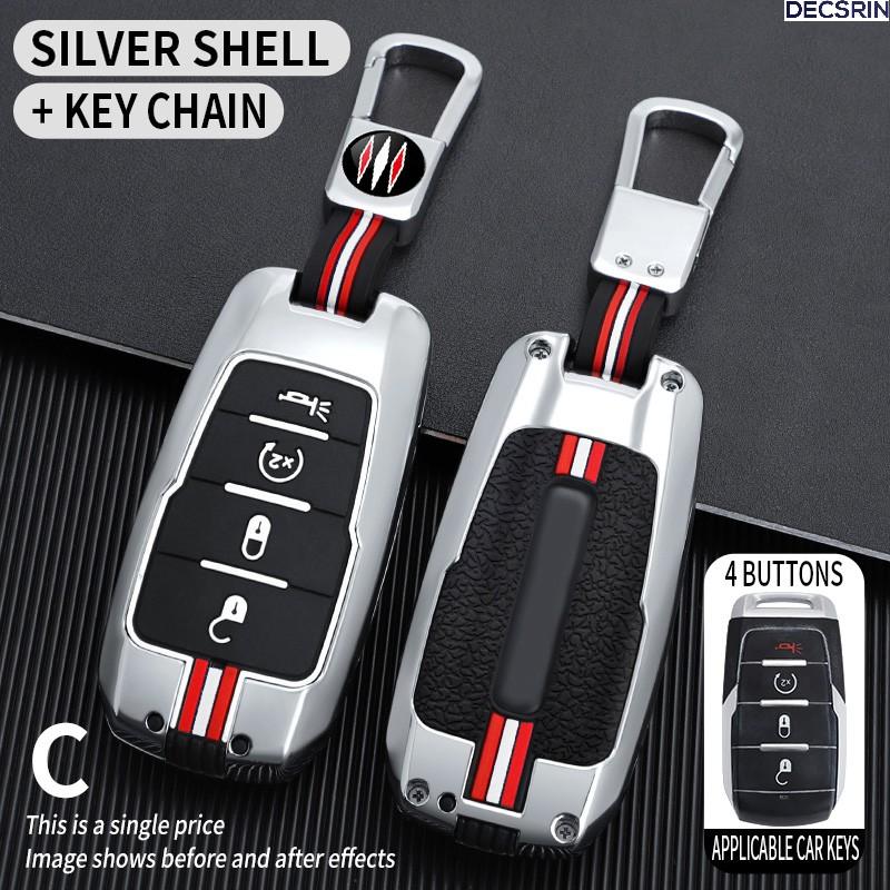 3/4/5/6 Buttons Car Remote Key Case Cover Shell Fob For Dodge RAM 1500 2500 3500 4500 5500 Pickup 2019 2020 2025 2025 Accessory