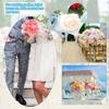 PATIKIL 8pcs Fake Roses, Roses Artificial Flowers Artificial Roses Silk Roses with Long Stems Real Look Real Touch Bouquet for Home Decor Table