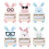 6PCS/SET Portable Bunny Banknote Card Funny Money Wallet Gift Card Holder  Home Decorations