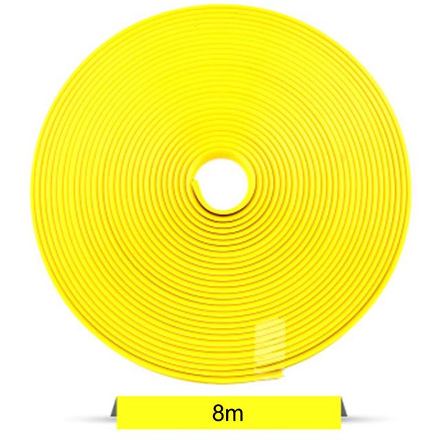 

Auto Wheel Trim Strip Tyre Rim Crash Strip Wheel Hub Anti Scraping Scratch Decorative Thread Tape Red Rims contour Protector жовтий