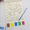New K-Pop Demon Hunters Cartoon Watercolor Coloring Book DIY Painting Book Set Toy for Children Girls