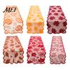 Fall Harvest Table Decor Runner Decorations, Maples Leaves Lace Orange Thanksgiving Dining Runner, Autumn Decorations for Kitchen Party Translucent