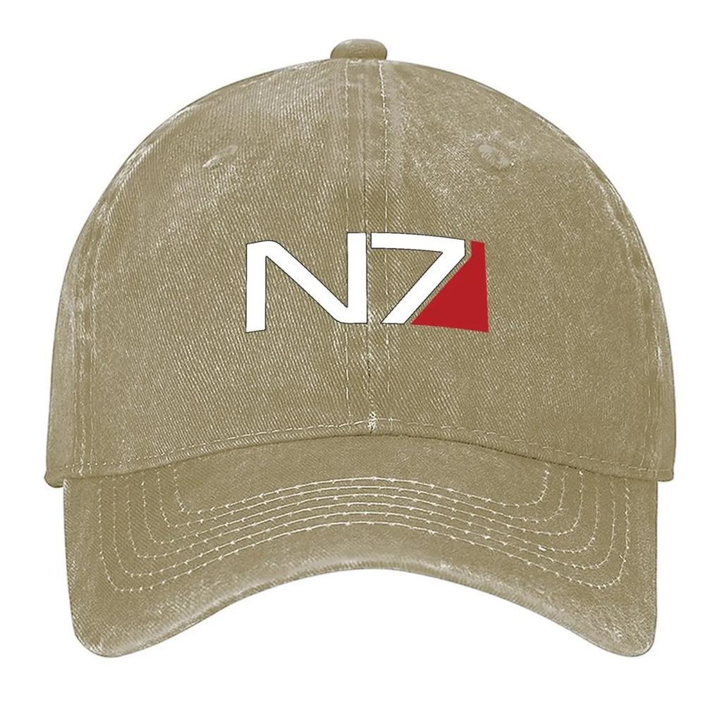 Mass Effect N7 Baseballkappe Streetwear Bergsteigen Herrenhut Designerhut Damen Herren