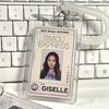 1Style School Card Access Card Holder Acrylic Transparent Protective Sleeve Id Card Bus Meal Worker Id Card Holder