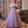 Blauer Super-Fee-Abendkleid-Rock Mädchen Geburtstagsparty Prinzessinnen-Stil Konfirmation Reisefotografie leichtes Hochzeitskleid Temperament hig