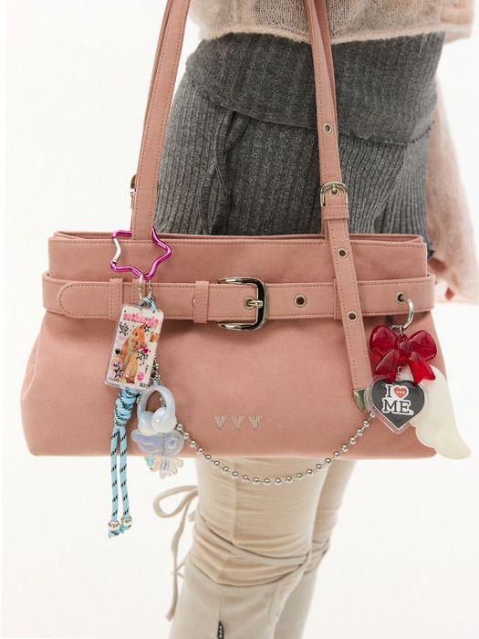VVV Baby Angel Star Ribbon Chain Strap Keyring _ Blue