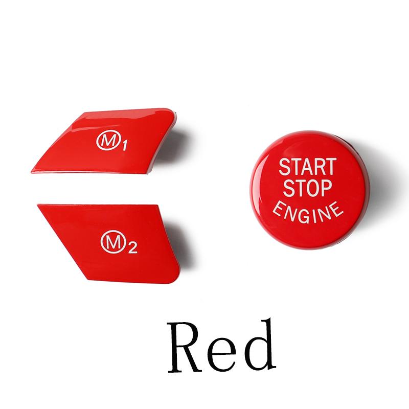 

Кнопка режима M1 M2 с переключателем запуска двигателя, автомобильный руль для BMW M3 M4 M5 M6 X5M X6M F87 F80 F82 F10 F15 F16 F20 F21 Red 3 pcs
