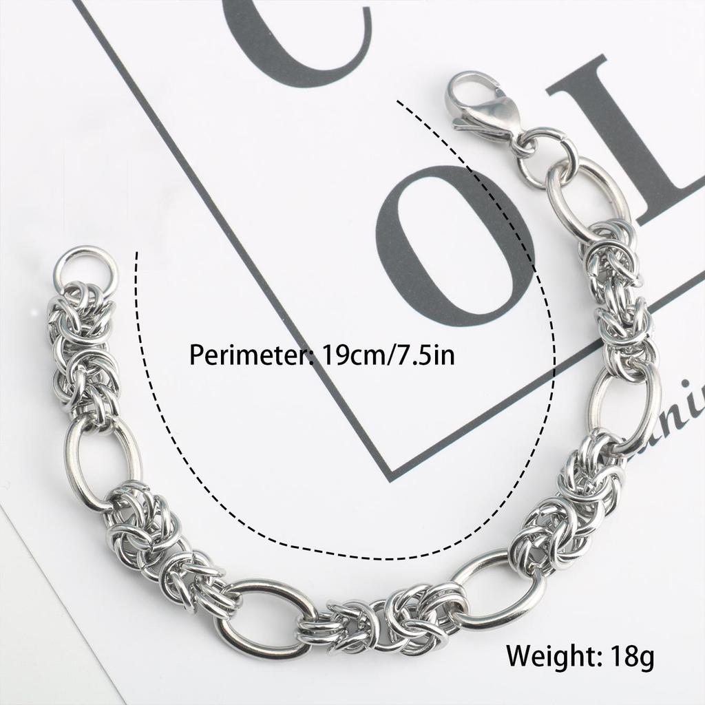 European & American Handmade Gold Chain Patchwork Bracelet: Versatile & Stylish DIY Personality