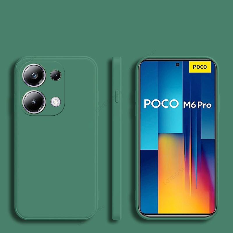 Für Poco M6 M6Pro PocoM6 Pro Hülle Luxus Flüssigsilikonhülle Für Xiaomi Poco M6 M 6 M6Pro PocoM6 Pro 4G Weiche Handyhüllen