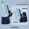 JEANSWEST LIFE Men's Ice Silk Quick-Dry Short Sleeve T-Shirt & Shorts Set