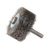 Efficient Stainless Steel Wire Wheel Brush, 2 Diameter, Ensures Effective Metal Cleaning & Deburring, 6mm Shank