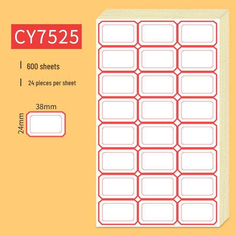 Handwritten Self-Adhesive Label Stickers for Office and Memo Marking