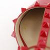VALENTINO GARAVANI Rock studs pumps ankle stripe Red Patent leather Women Used