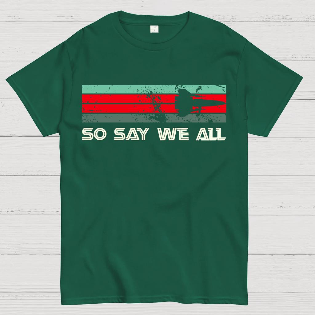 So Say We All Battlestar Galactica Unisex Heavyweight 100% Cotton T-shirt