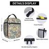 Cartoon Helle Farbe Dinosaurier Muster Isolierte Lunchtasche für Damen Kinder Auslaufsichere Lebensmittelboxen Thermische Lunchbox Tragetasche