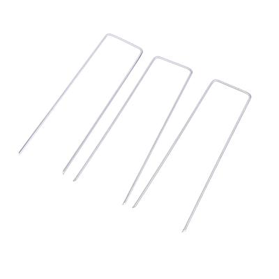20Pcs Landscape Staples U-Shaped Garden Pins Garden Stakes Staples Heavy Duty Yard Lawn Tent Stakes Securing Pegs For Weed