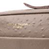 Stylish Bag for Women Made of Textured Genuine Leather Vintage 22662 Beige