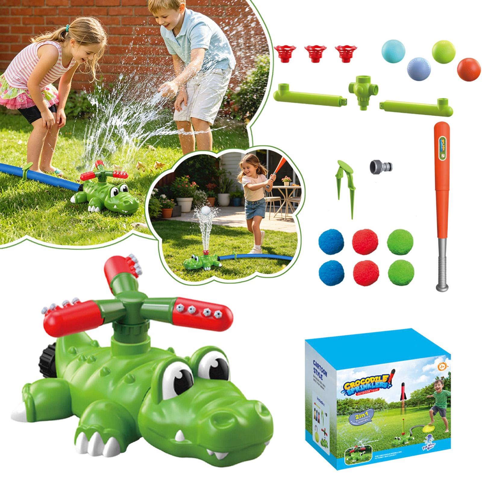 

Summer Garden Water Play Toys, Outdoor Baseball Catapult Rocket Sprinkler, Garden Water Sprayer For Children. One Size зелёный