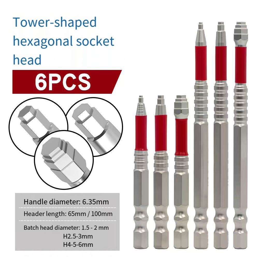 Magnetic Core Screwdriver Bit Set Optimized Torque Transmission